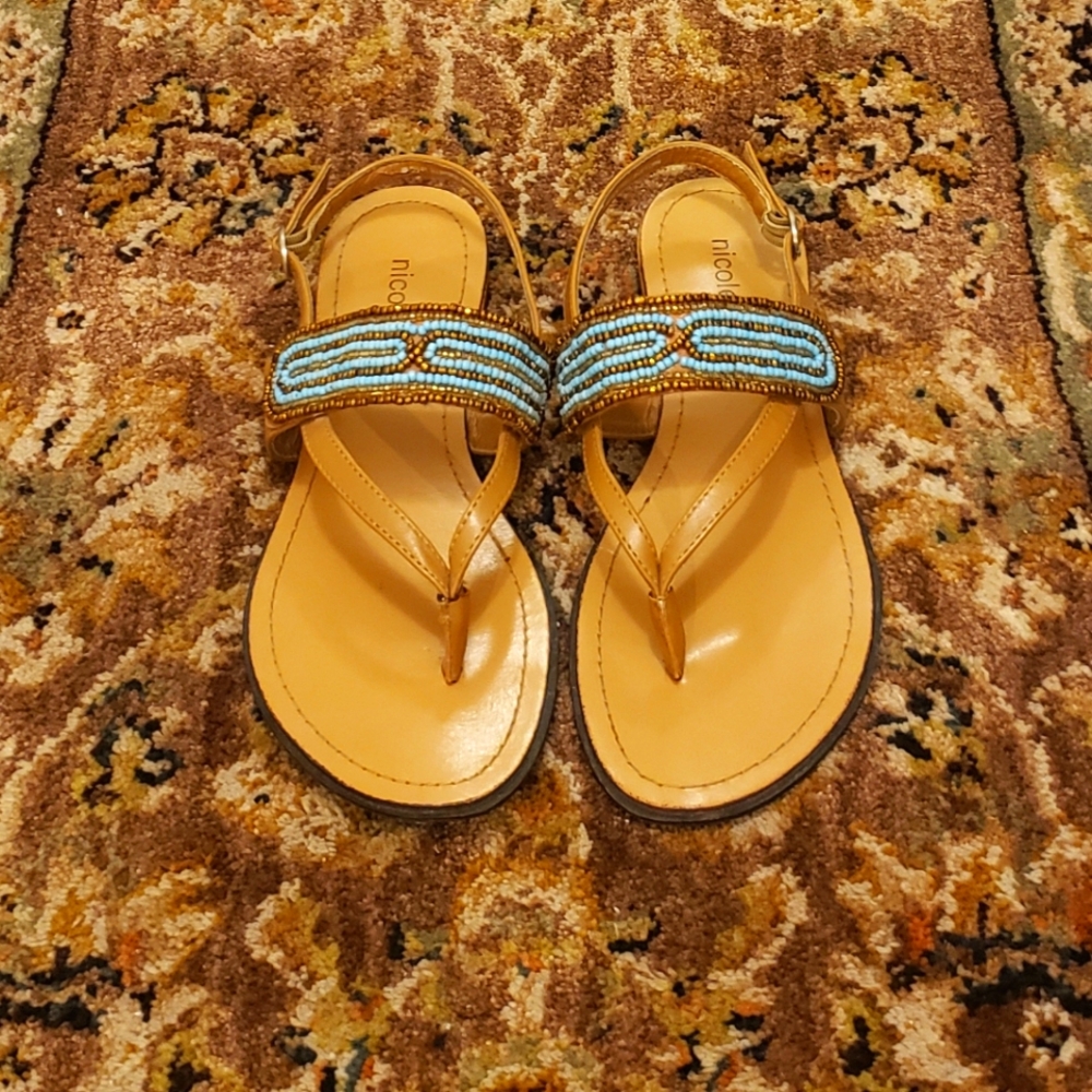 Nicole Beaded Sandals